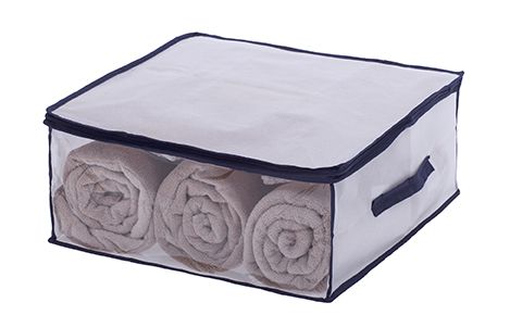 Organizador Multiuso Clear Com Alça e Ziper 45x45x20cm 1288 Paramount