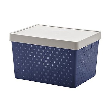 Cesto Organizador C/ Tampa Quadratta  39x29x24 844MARINHO Paramount