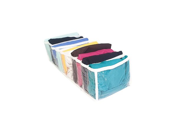 Organizador de Gavetas Multiuso 10 Nichos 16x34x10  Branco