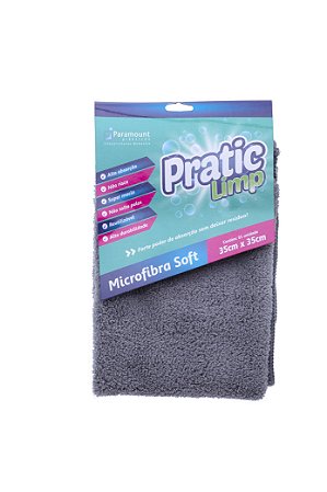 Pano Limpeza Prática Microfibra Absorvente 35x35 1014 Paramount