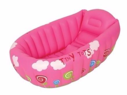 Banheira Bebe Inflavel - Mor -  Rosa - Ref 001793