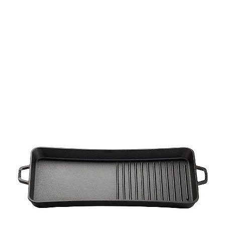 Chapa Slim Grill Tipo Bandeja Lisa e Frisada Ferro Fundido