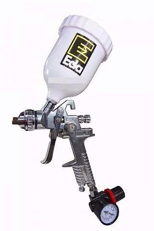 Pistola de Pintura HVLP com Manômetro Profissional 8TE EDA