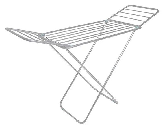 Varal Retrátil de Chão Com Abas Slim ALUMÍNIO ref 6046 Mor