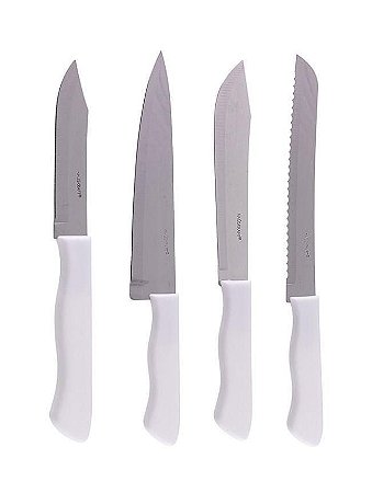 Jogo Conjunto de Facas Blanc Inox 4 Peças Diferentes