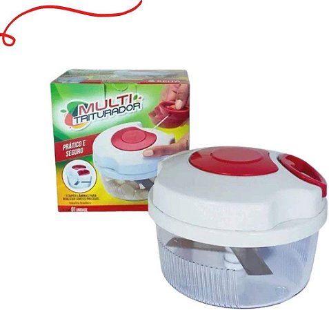 Processador Triturador  Moedor Manual Com Corda p/ Alimentos