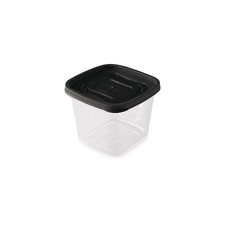 Pote de Alimentos Organizador Multiuso 1,2L Quadrado 	013881 Plasútil