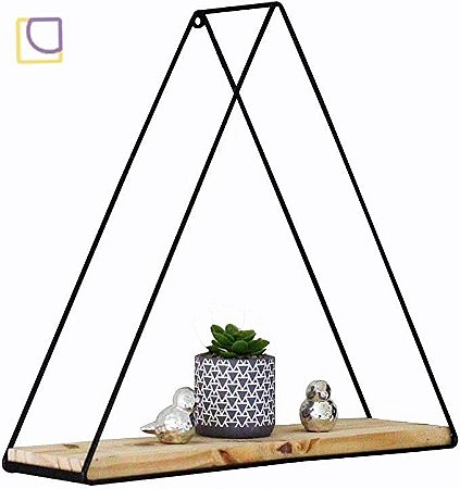 Prateleira Nicho Triangular Estilo PINUS/PT 37x10x40CM