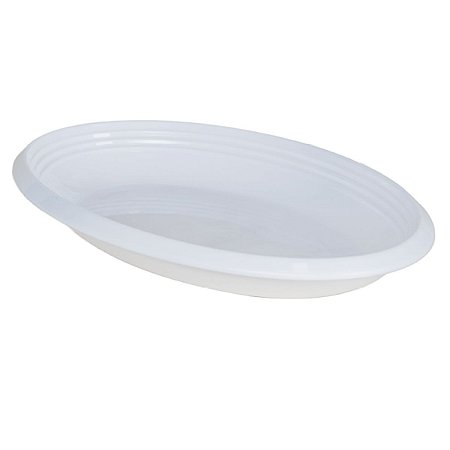 Travessa Oval LE CHEF 33x19x3,5 Cm Branca  1807 Paramount