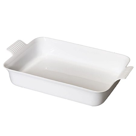Travessa Retangular Com Alça LE CHEF 35,5X21,5X8,5 Cm Branca
