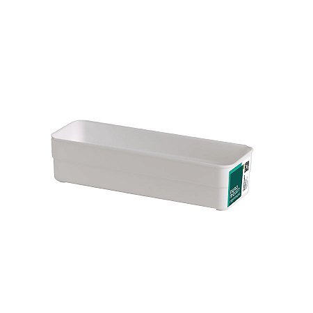 Organizador de Plástico Multiuso Branco 22,5x7,5x5,2CM