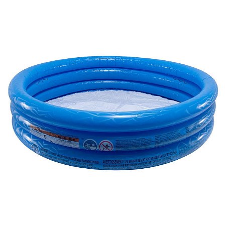 Piscina Inflável Resistente Infantil 3 Anéis 101 Litros