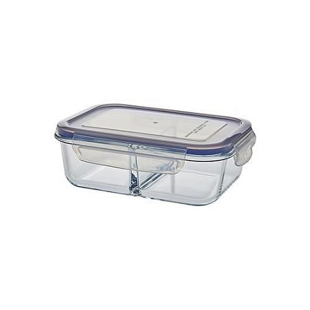 Pote Hermético Organizador Multiuso 950ML Retangular Duplo PHDP-008 Western