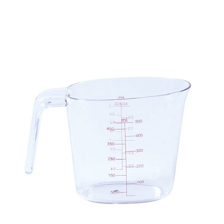 Jarra Medidora Com Marcador e Alça 500 ML Transparente