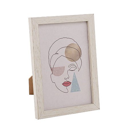 Porta Retrato ou Paisagem 10 x 20 CM Em MDF Palha 	4659 Lyor