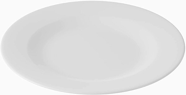 Prato Raso de Melanina Basic Branco 25,5cm 2834 Lyor