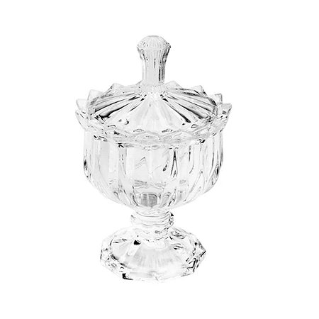 Potiche Decorativo Em Cristal de Chumbo Mali 9,5x14,5cm Lyor