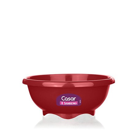 Tigela Bowl Multiuso de Plástico 680ml 15,3x6CM Vermelho