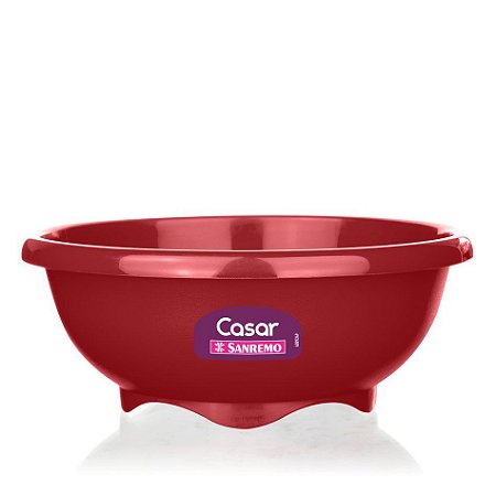 Tigela Bowl Plástico Multiuso 4,3L Vermelho SR315/3 Sanremo
