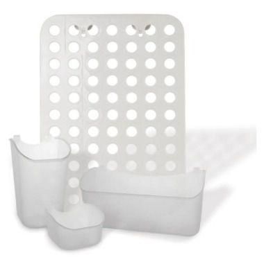 Organizador Multiuso  Criativo Branco 35,5 x 25,5 x 11,7 cm