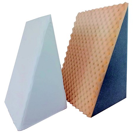 Travesseiro Almofada Encosto Triangular Solteiro C/ Capa