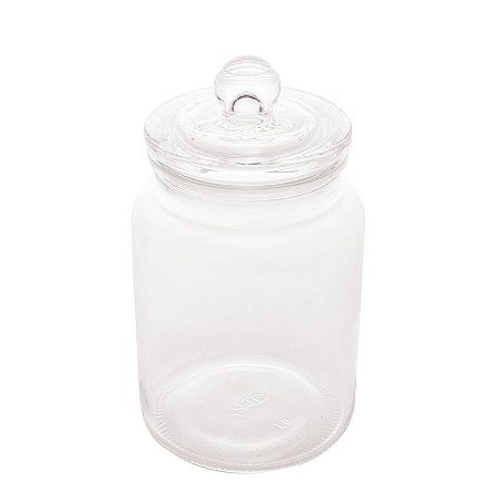 Pote Porta Condimento de Vidro com Tampa Arena 1,1 Litros