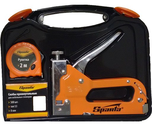 Jogo Grampeador Ajuste Pressao c/ Trena e 500 grampos 42003