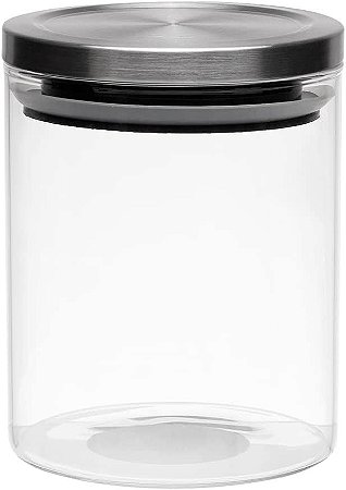 Pote Hermético Para Alimentos Com Tampa Inox Vedação 750ML