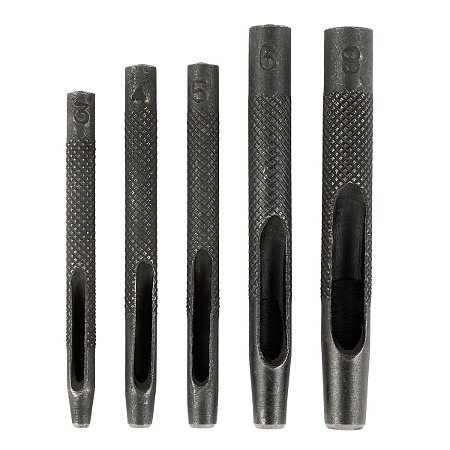 Jogo Conjunto Vazador De Couro Com 5  Peças 3 a 8 MM