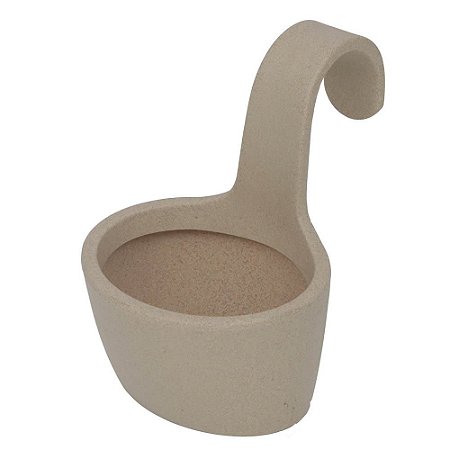 Vaso Varanda 21x14 Granito Areia Leve Resistente Paisagismo