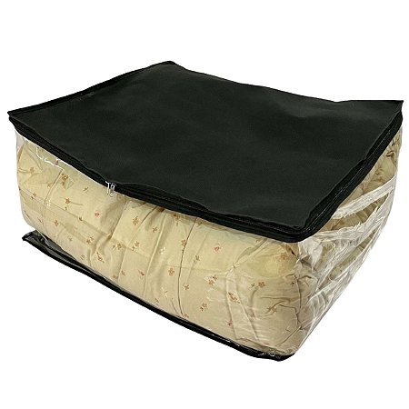 Organizador Maleiro Preto GG Para Guarda Roupas e Gavetas
