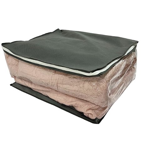 Organizador Maleiro Para Guarda Roupas e Gavetas Cinza G