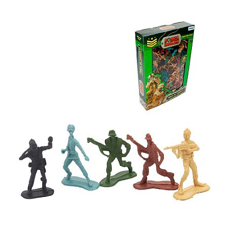 Balde de Soldados  Do Exercito Com 300 Unidades Coloridos