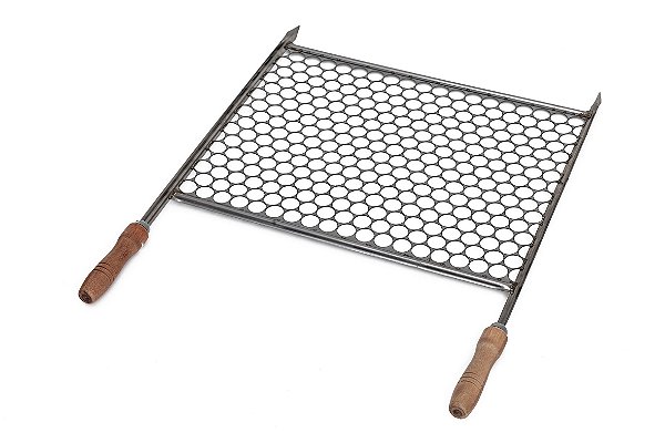 Grelha Moeda Inox Para Churrasqueira Multiuso 38x48 cm