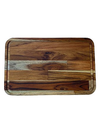 Tabua Para Churrasco Lisa Teca Multiuso 44x28x2 CM 34  Pelozatto