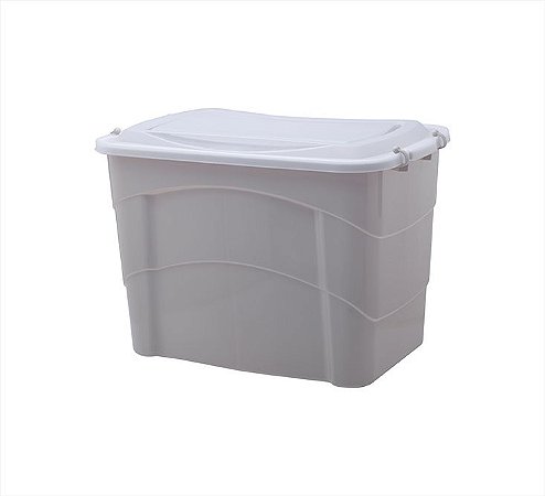 Caixa Organizadora 50 Litros Pratic Box 59x38x34CM CREME