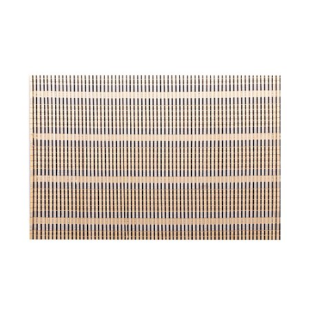 Lugar Americano de Bambu Esteira Cru e Preto 45x30 Cm Lyor