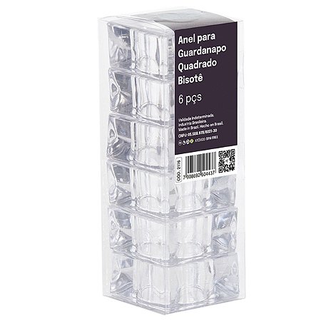 Anel Para Guardanapo Bisotê Cristal Quadrado 2116 Paramount