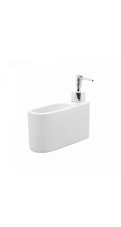 Porta Detergente Liquido Com Suporte Para Esponja Branco