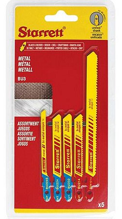 Jogo De Lâminas De Serra Metal Tico-tico - Starrett - Bu3