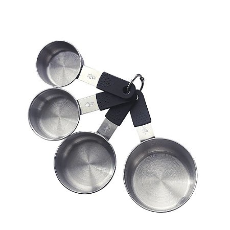 Conjunto Medidoras de Xicaras Inox 4 pçs