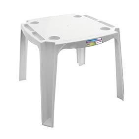 Mesa Infantil Educativa Didática De Plástico Branca 57x46cm