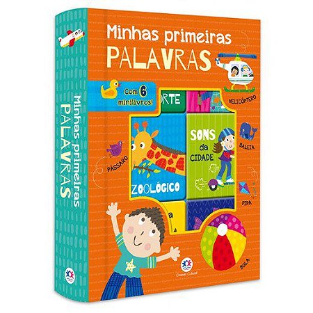 Livro Box Com 6 Minilivros Minhas Primeiras Palavras 60 pag.
