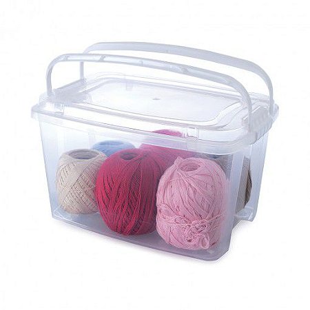 Organizador Multiuso Transp. 6,2 Litros Tampa Travas e Alças