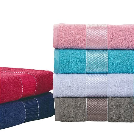 Toalha De Banho Colors Algodão Toque Suave Macia 69x1,30Mts