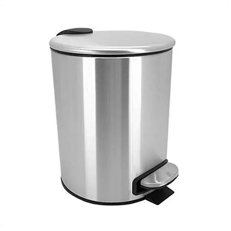 Lixeira 3 Litros em Aço Inox com Pedal Banheiro Cozinha