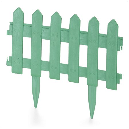 Cerca Plástica Decorativa Jardim Decoração Verde 40x29 Cm
