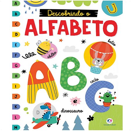 Livro Descobrindo o Alfabeto Com 63 Letras em EVA