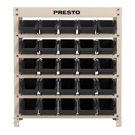Estante Organizadora Gaveteiro 25 Gavetas N°3 Preto 60x65cm