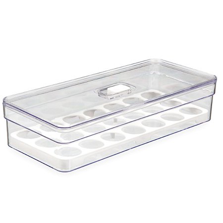 Organizador de Alimentos Porta 21 Ovos 3,6 Lts 34Cm C/ Tampa